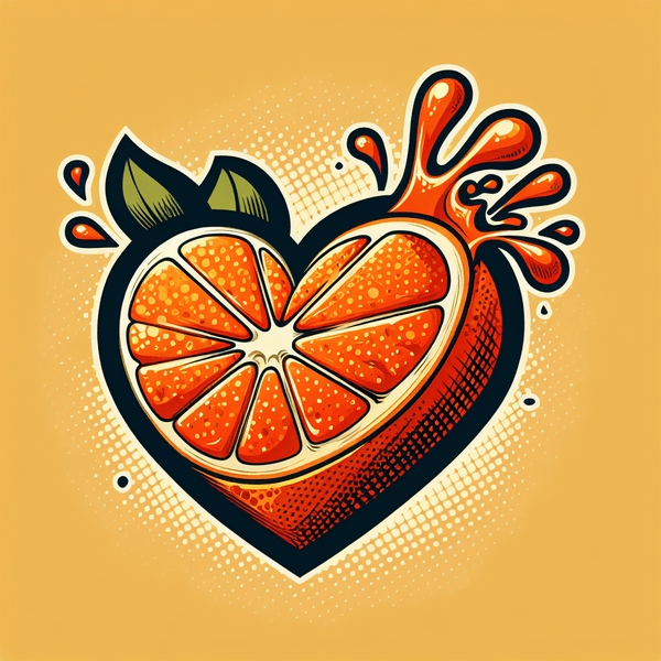 Oranges Herz Symbol / Emoji