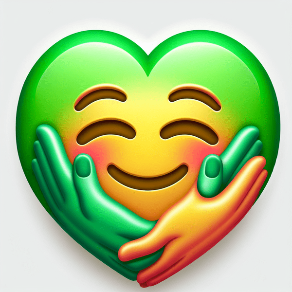 Grünes Herz Symbol / Emoji